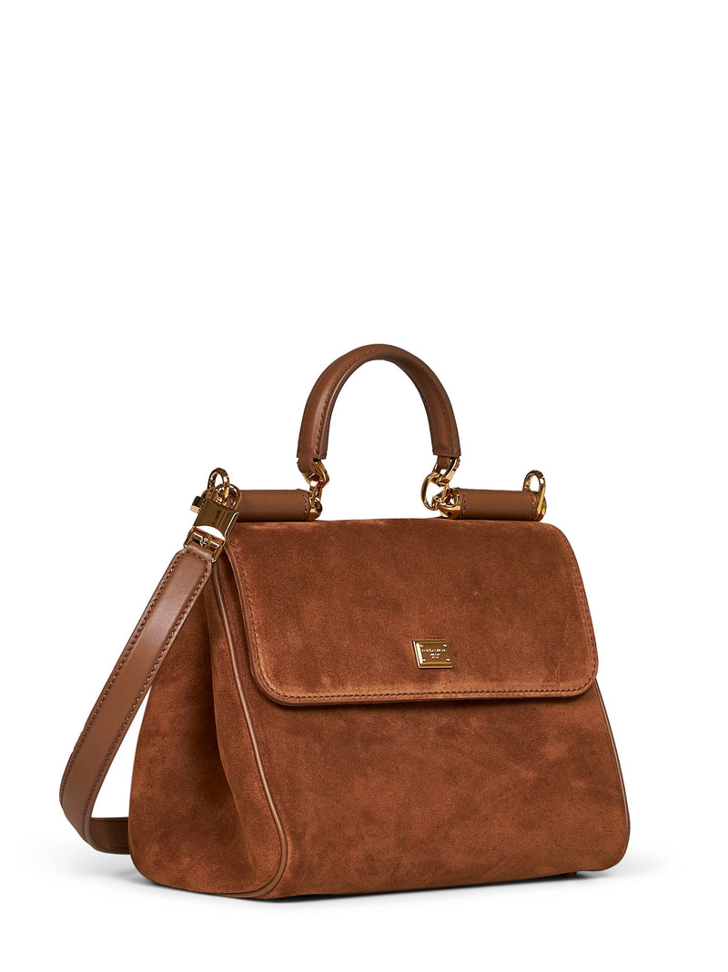 Dolce & Gabbana Top Handle Bag — Camel Calf Leather
