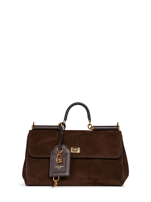 Dolce & Gabbana Top Handle Bag — Brown Calf Leather