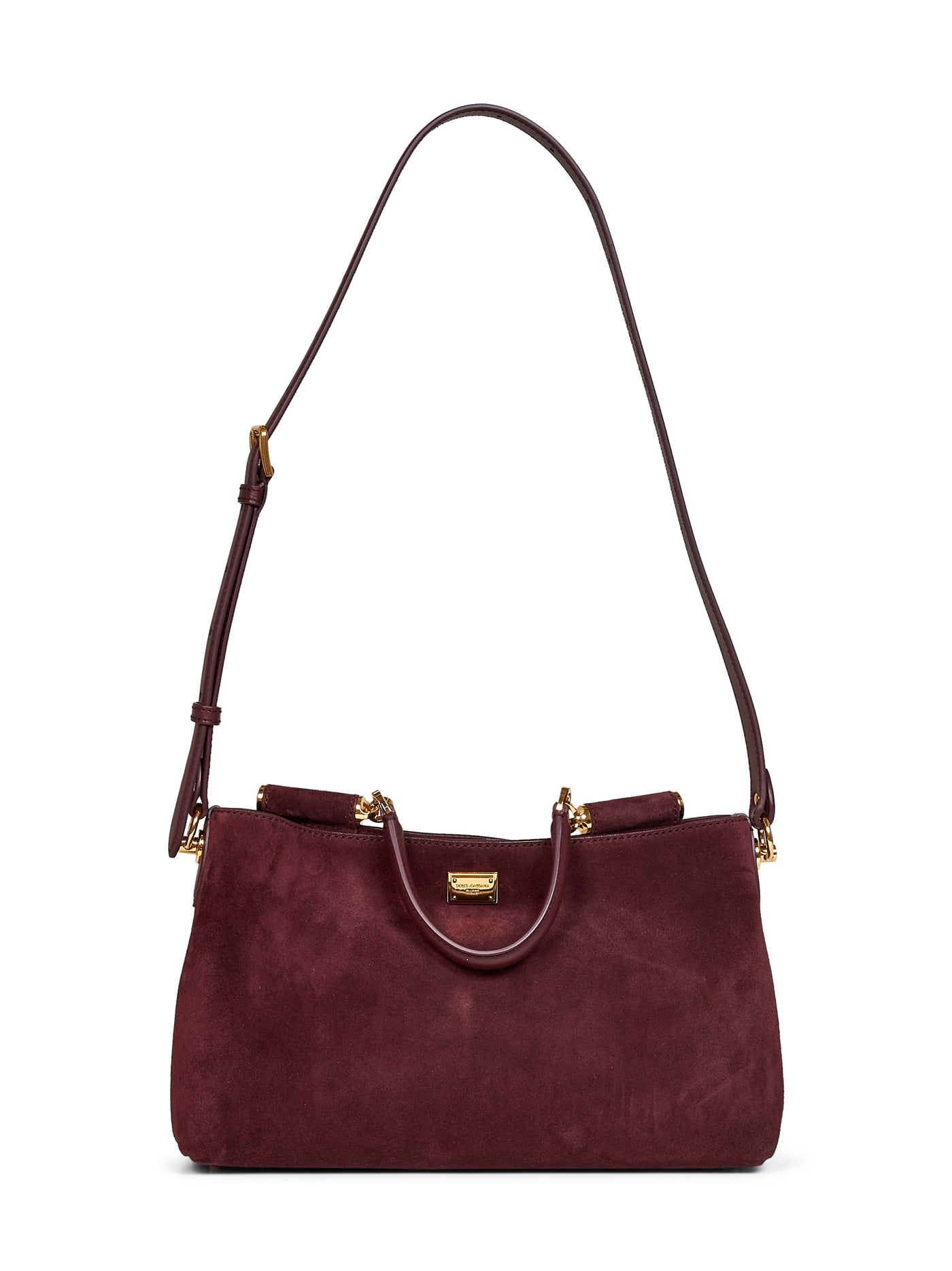 Dolce & Gabbana Vittoria Shoulder Bag — Red Calf Leather