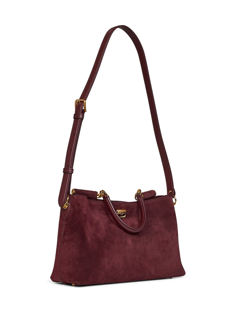 Dolce & Gabbana Vittoria Shoulder Bag — Red Calf Leather
