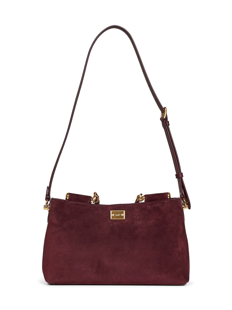 Dolce & Gabbana Vittoria Shoulder Bag — Red Calf Leather