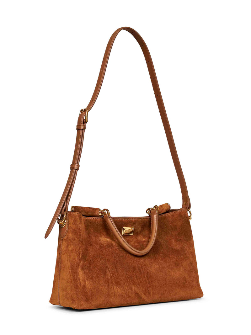 Dolce & Gabbana Vittoria Shoulder Bag — Camel Calf Leather