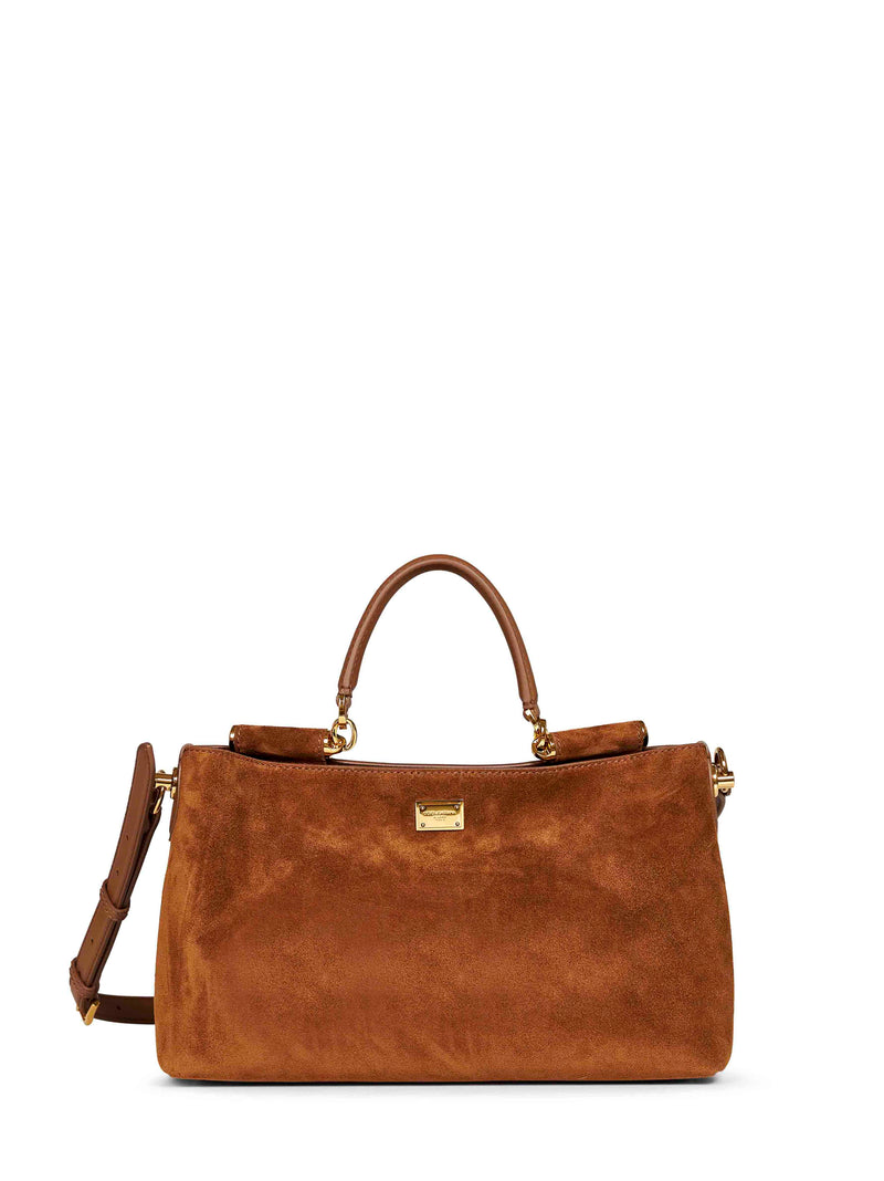 Dolce & Gabbana Vittoria Shoulder Bag — Camel Calf Leather
