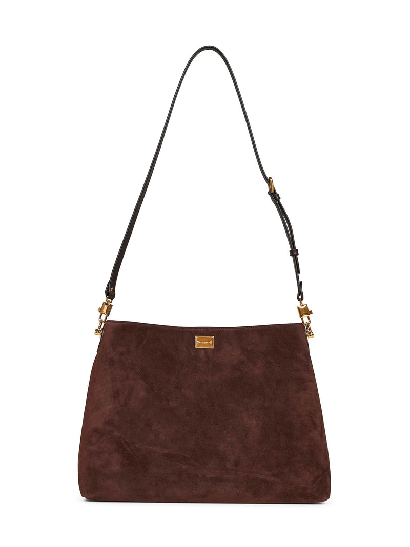 Dolce & Gabbana Vittoria Shoulder Bag — Brown Calf Leather