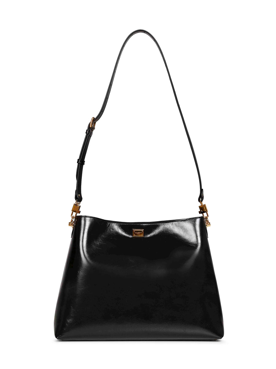 Dolce & Gabbana Shoulder Bag — Black Calf Leather