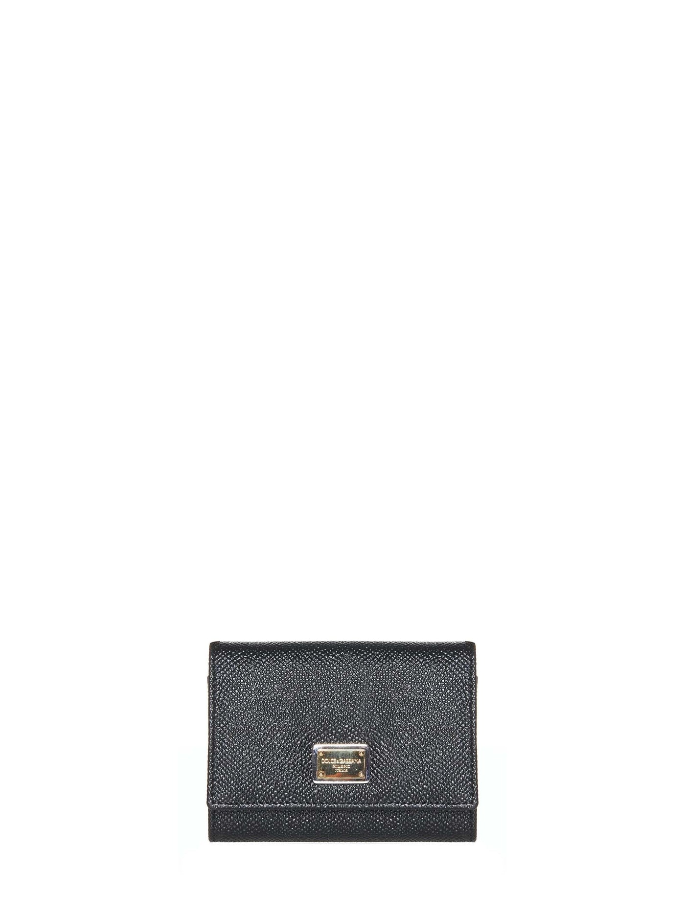 Dolce & Gabbana Dauphine Wallet — Black Calf Leather Purses