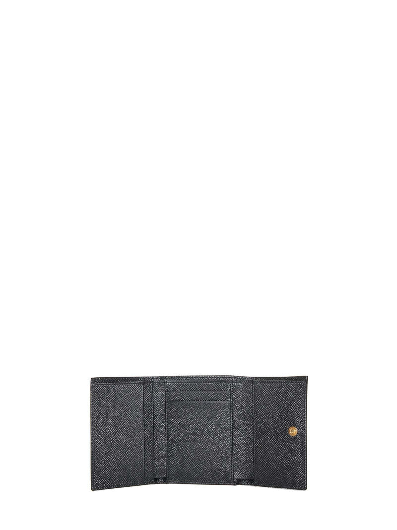 Dolce & Gabbana Dauphine Wallet — Black Calf Leather Purses