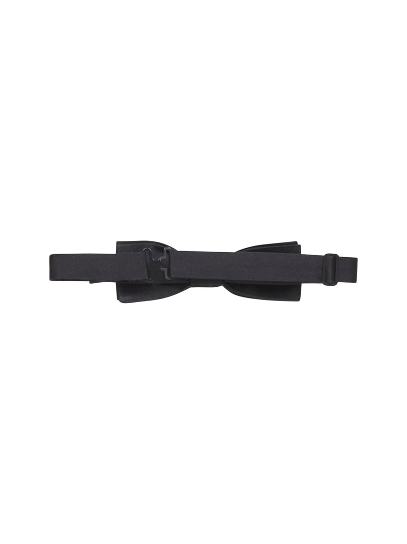 Dolce & Gabbana Silk Satin Bow Tie — Black Ties