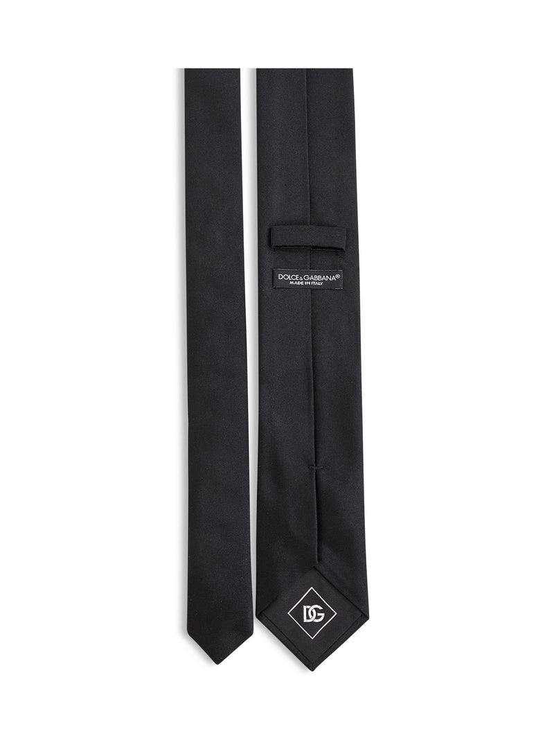 Dolce & Gabbana Martini Necktie — Black Silk Neckties