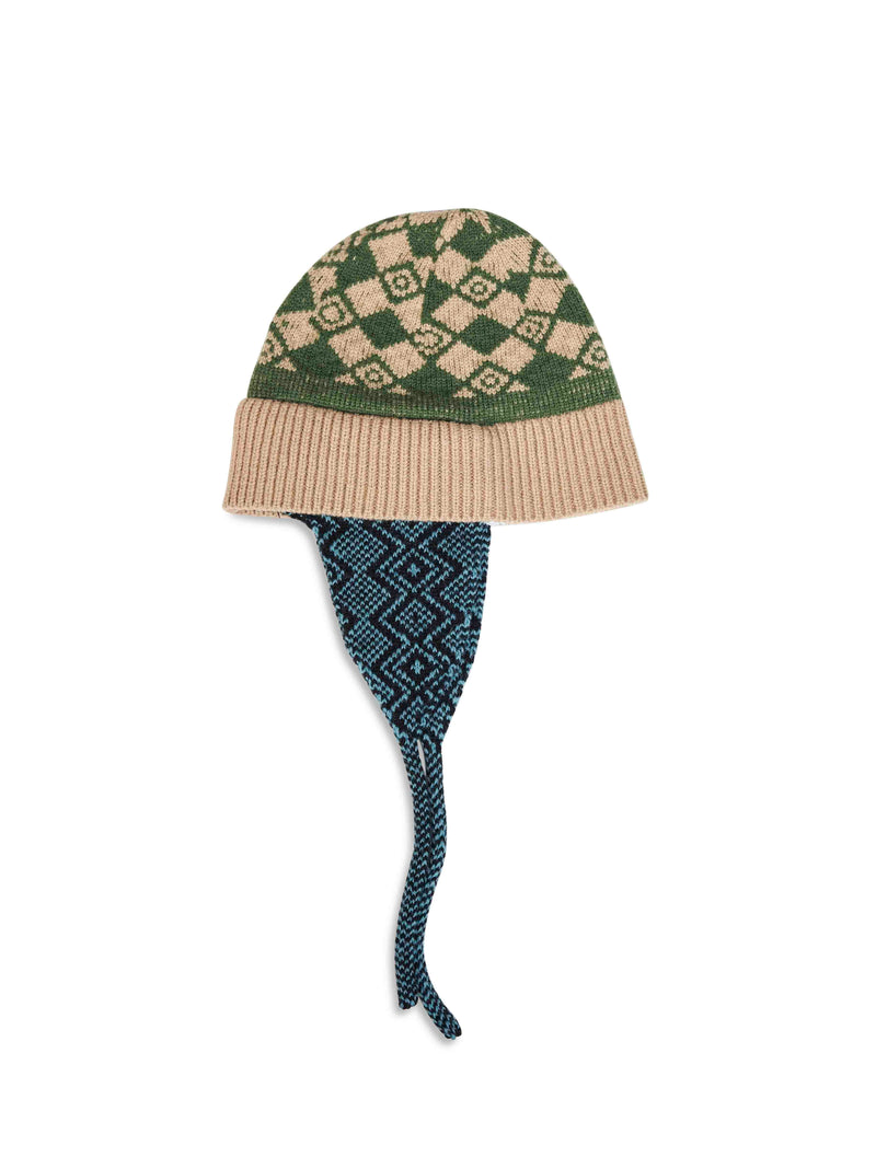 Dries Van Noten 0222034707106 Beanie — Multicolor Wool Beanies