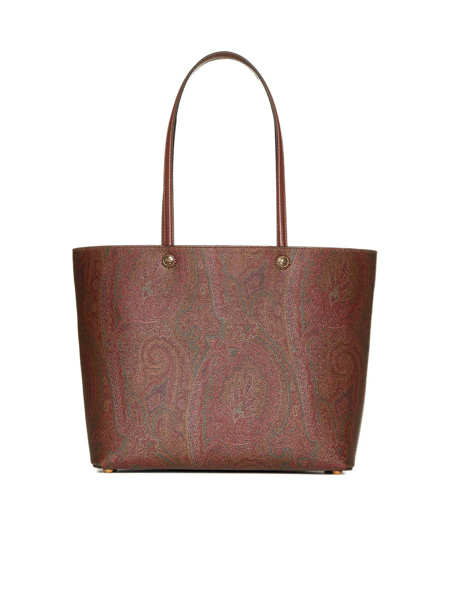 Etro Paisley Jacquard Tote Bag — Multicolor Cotton