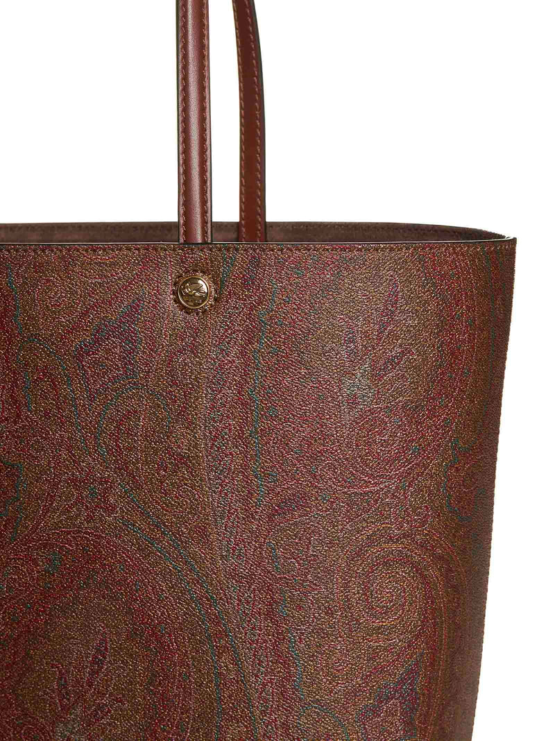 Etro Paisley Jacquard Tote Bag — Multicolor Cotton