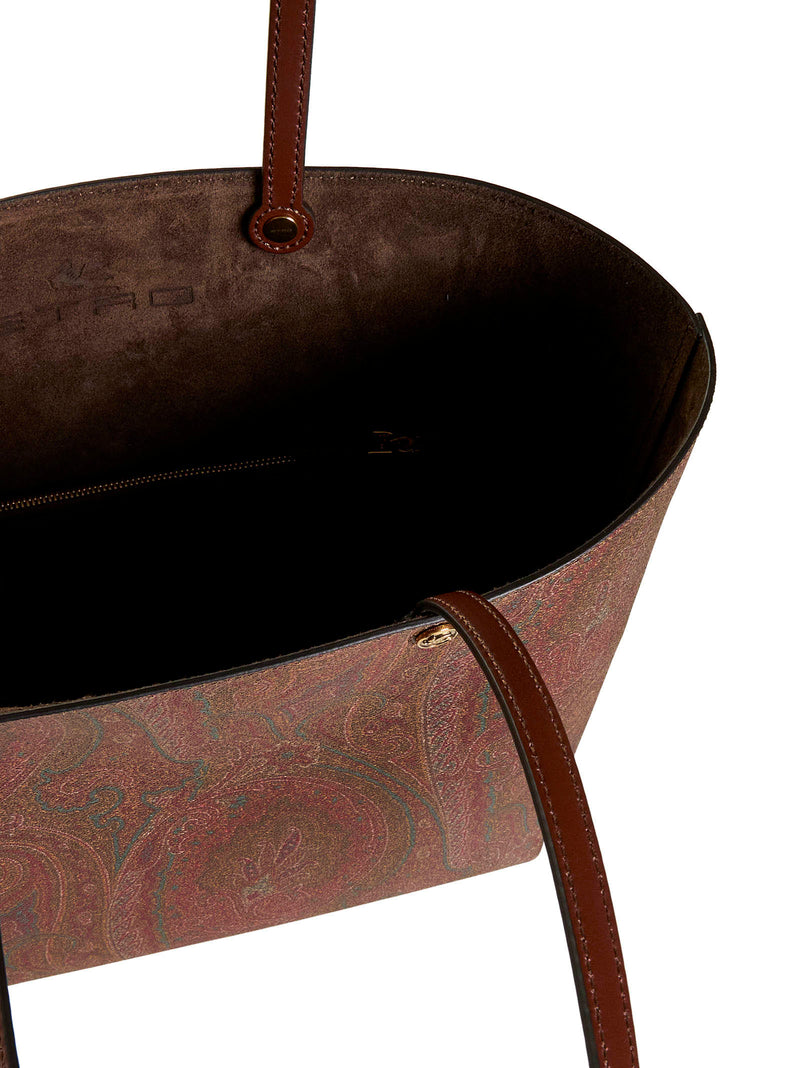 Etro Paisley Jacquard Tote Bag — Multicolor Cotton
