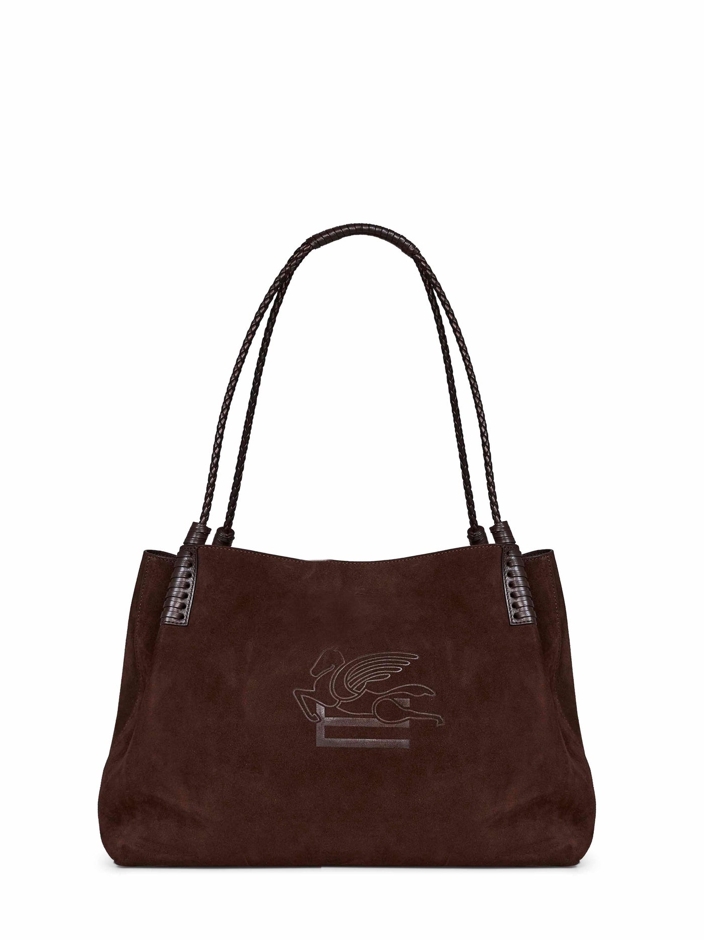 Etro Libra Shoulder Bag — Brown Bovine Leather