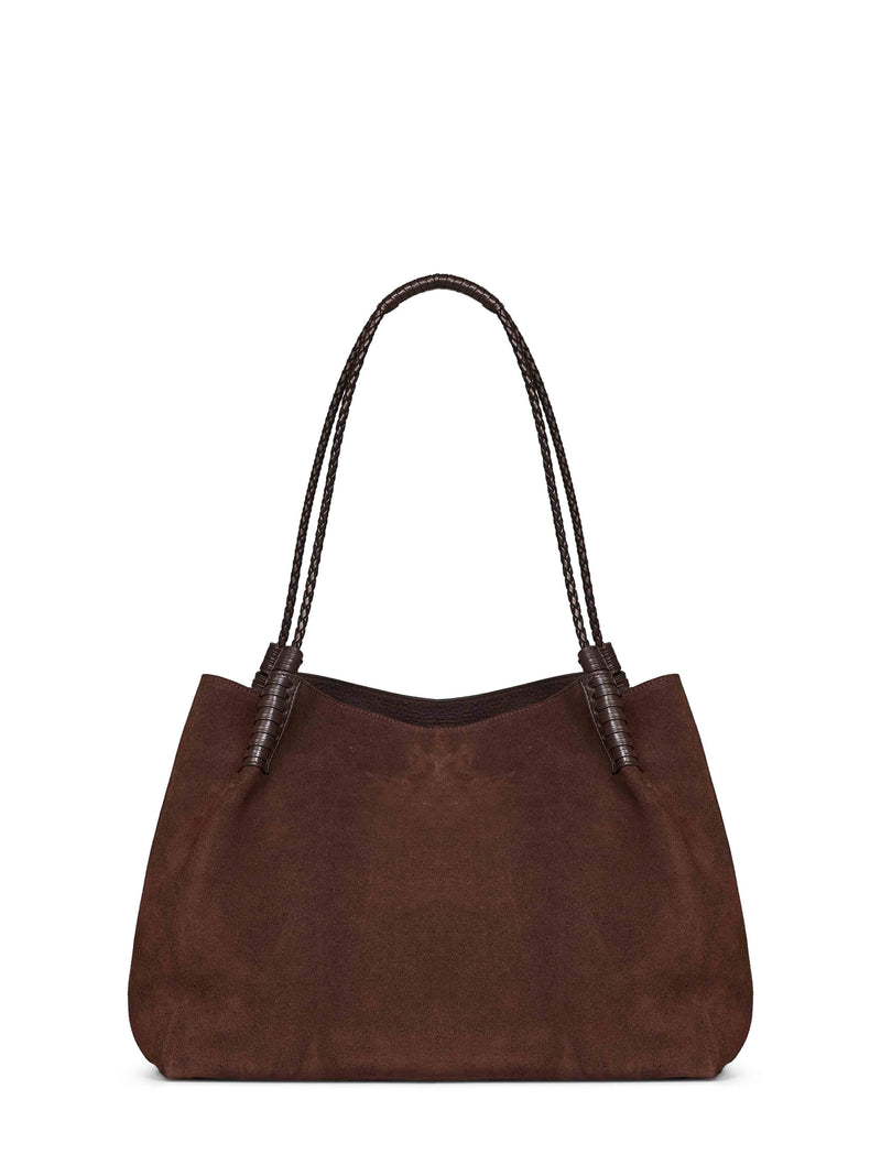 Etro Libra Shoulder Bag — Brown Bovine Leather