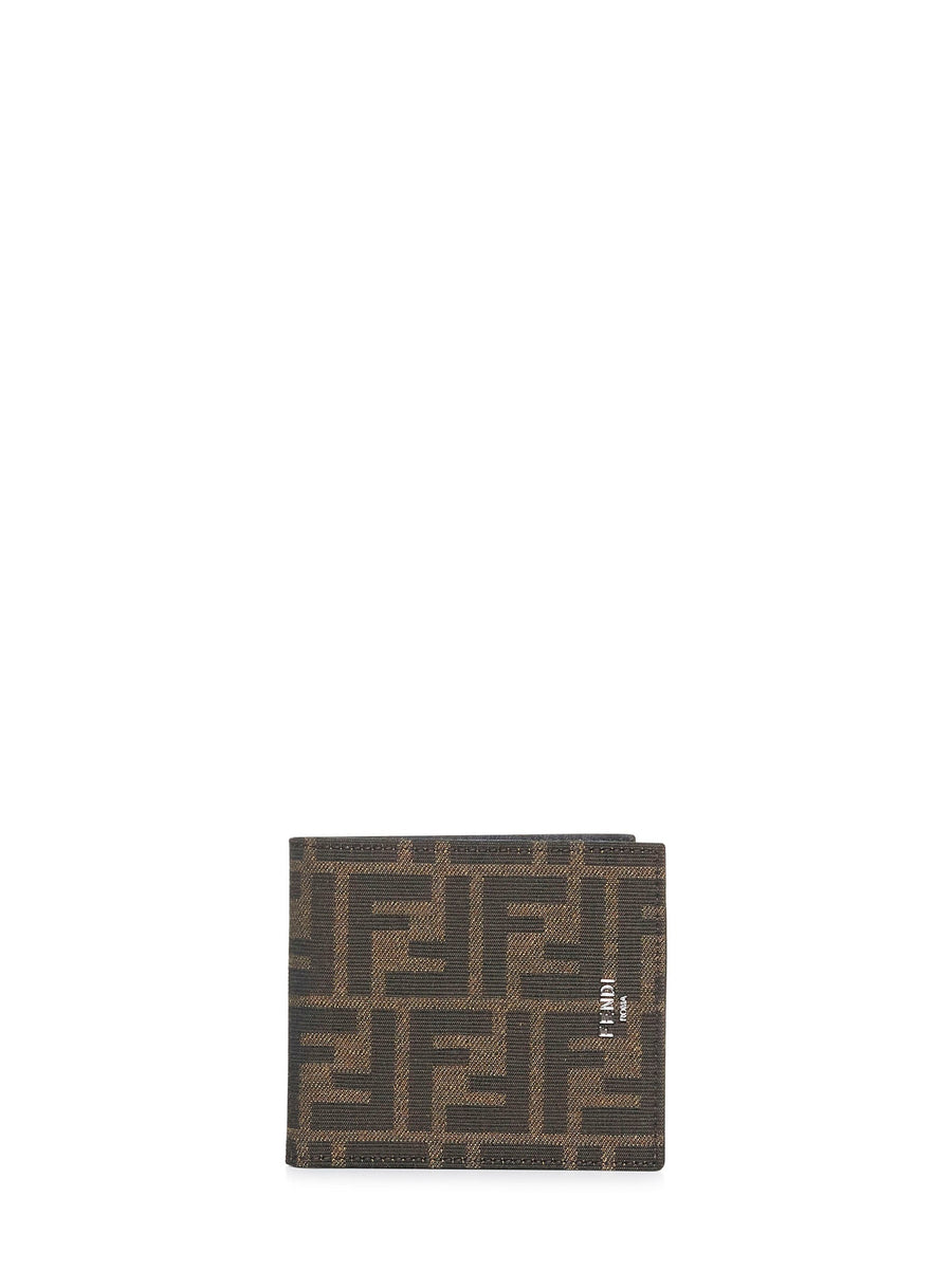 Fendi Ff Wallet — Brown Calf Leather & Cardholders
