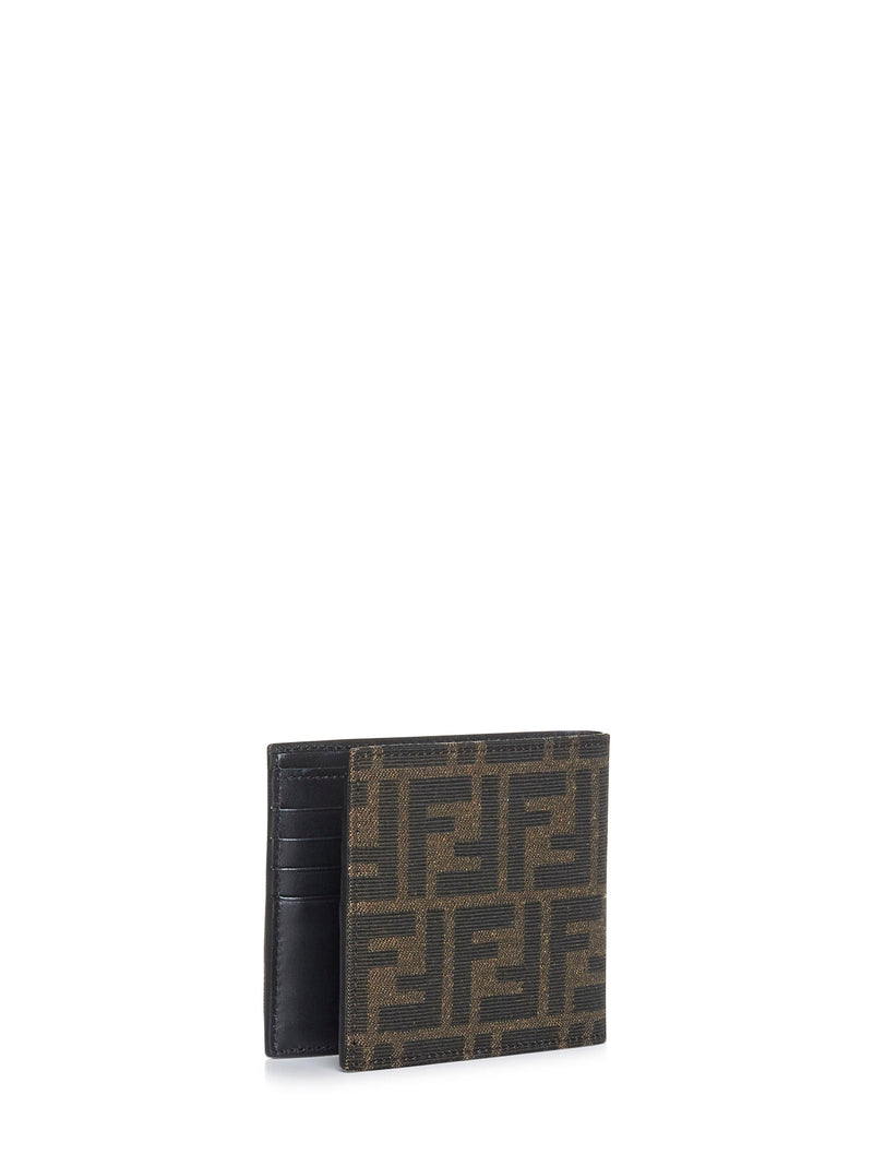 Fendi Ff Wallet — Brown Calf Leather & Cardholders