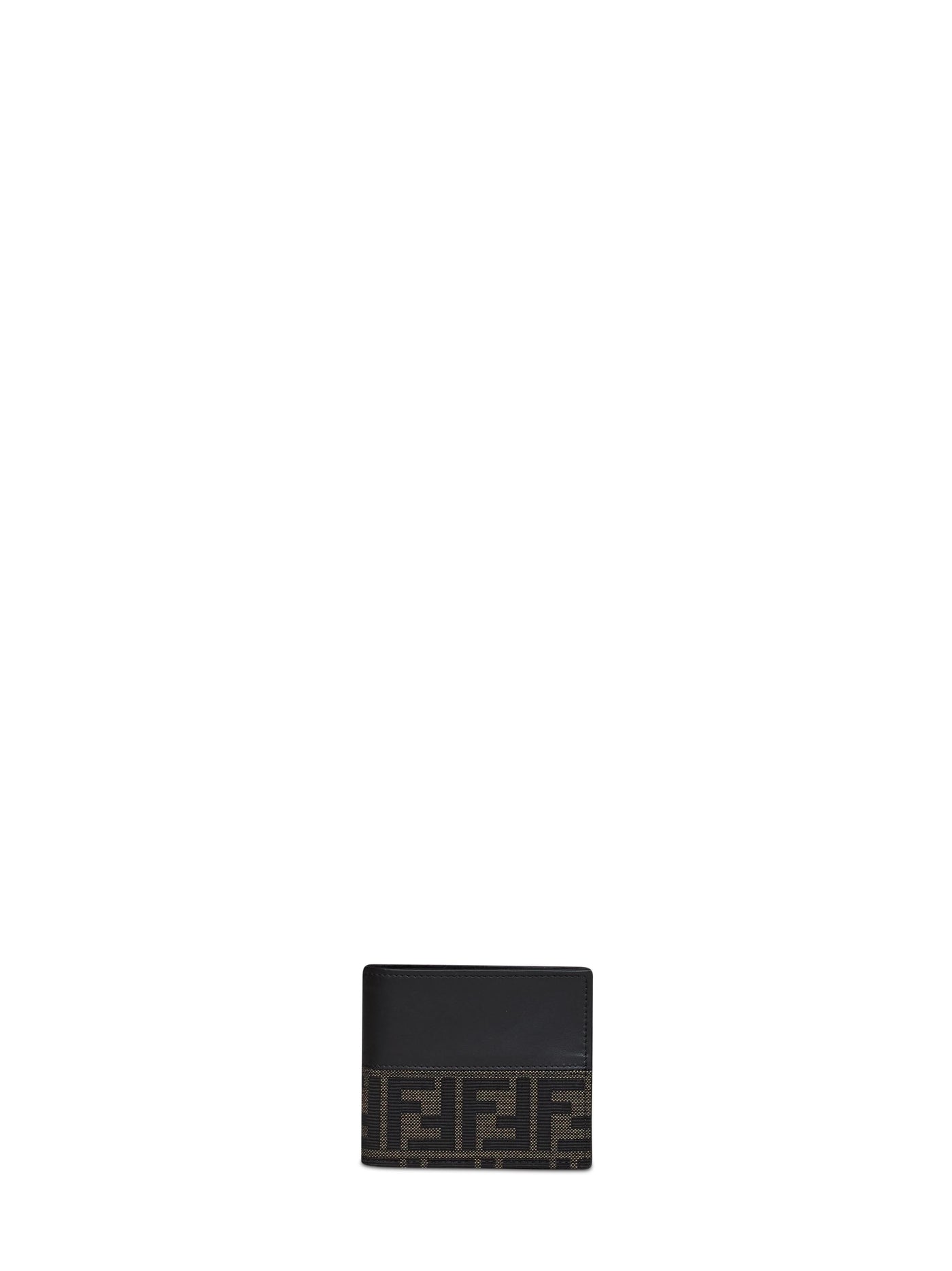 Fendi Ff Jacquard Calf Leather Wallet — Brown & Cardholders
