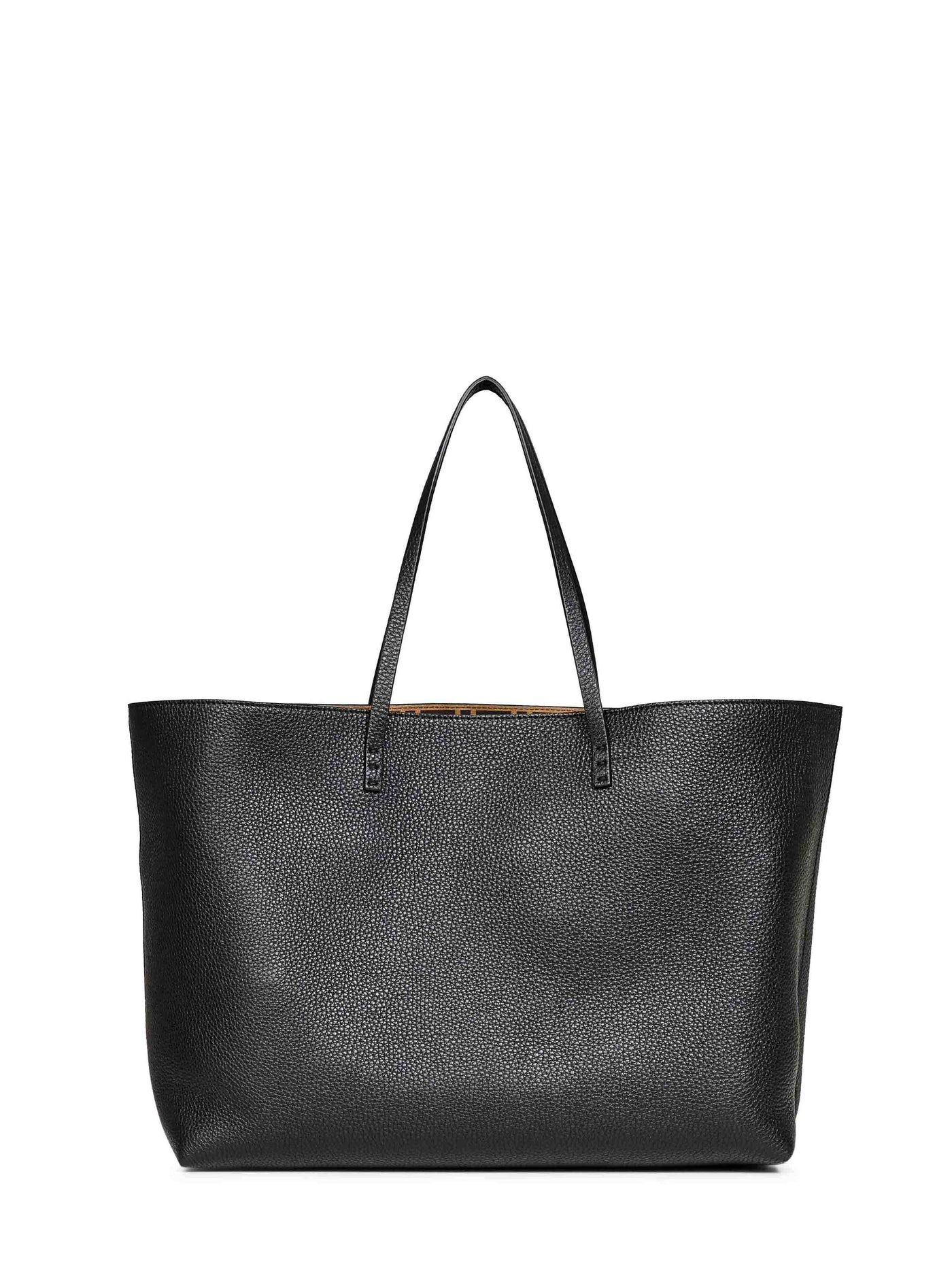 Fendi Roll Tote Bag — Black Calf Leather