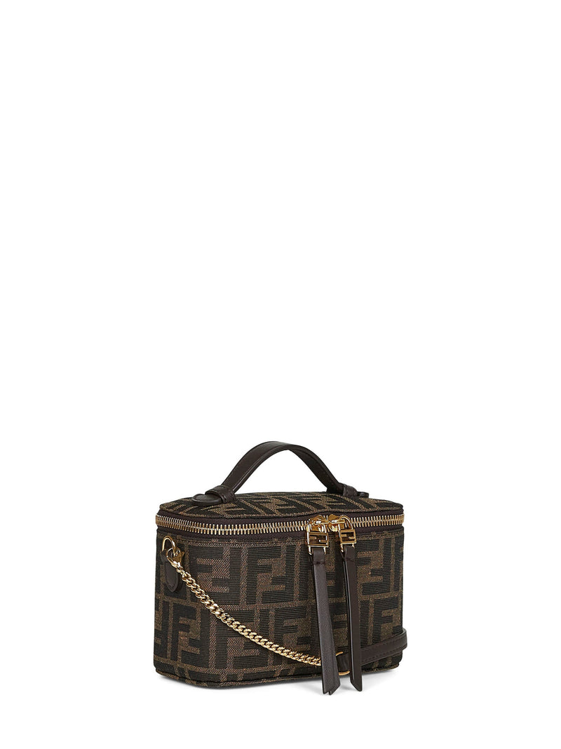 Fendi Vanity Mini Bag — Brown Polyester