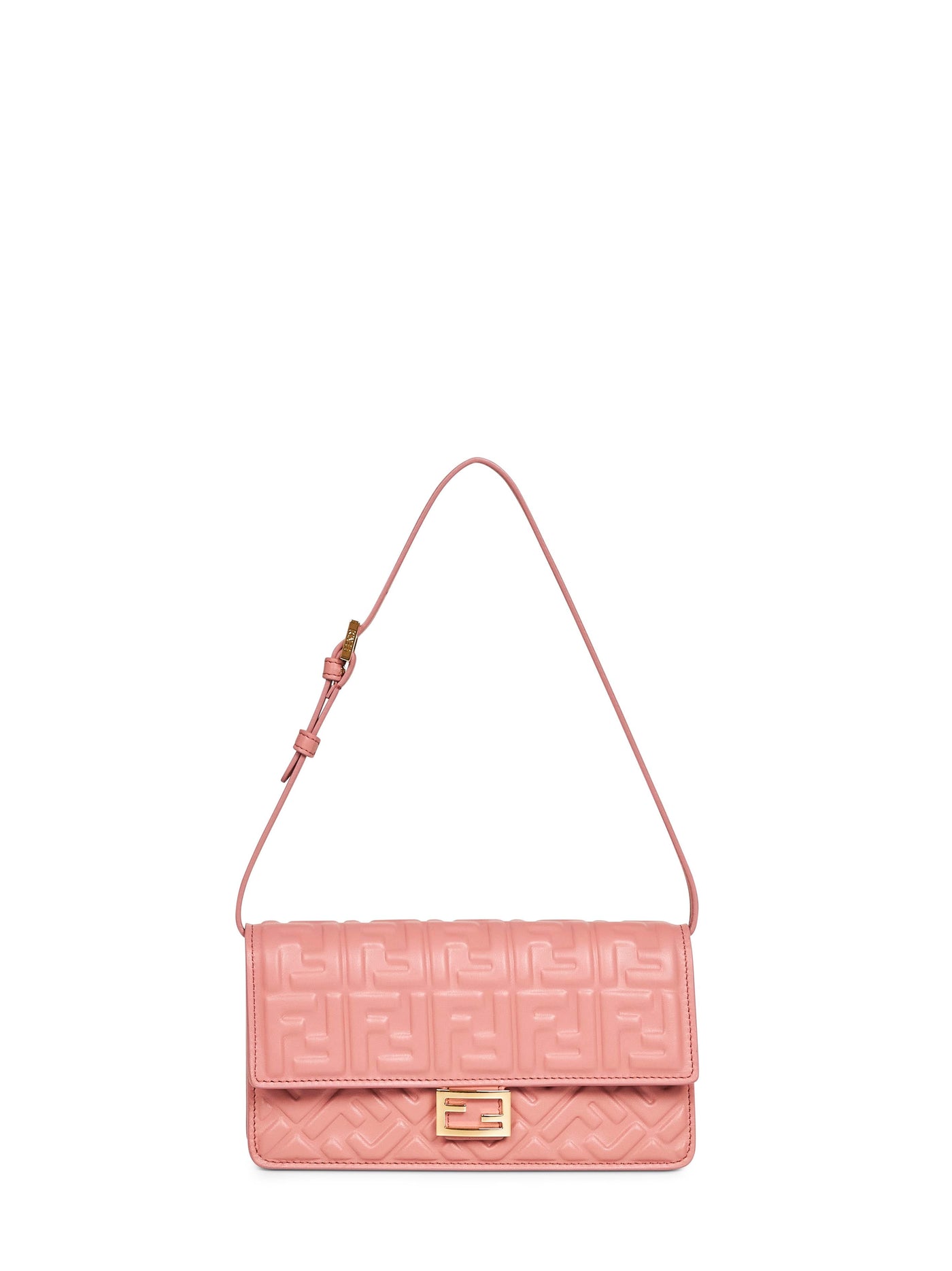 Fendi Baguette Shoulder Bag — Pink Lambskin