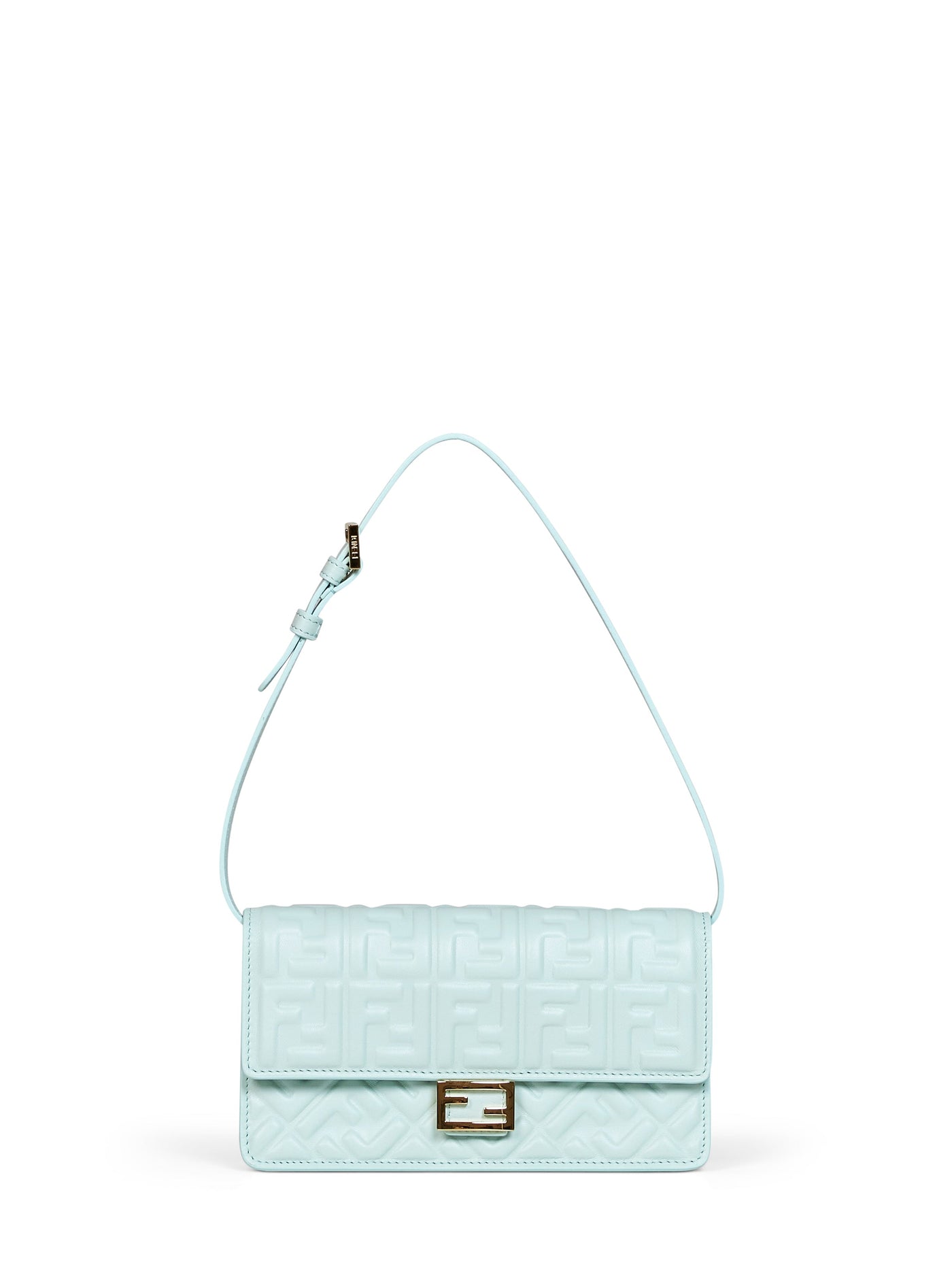 Fendi Baguette Shoulder Bag — Green Lambskin