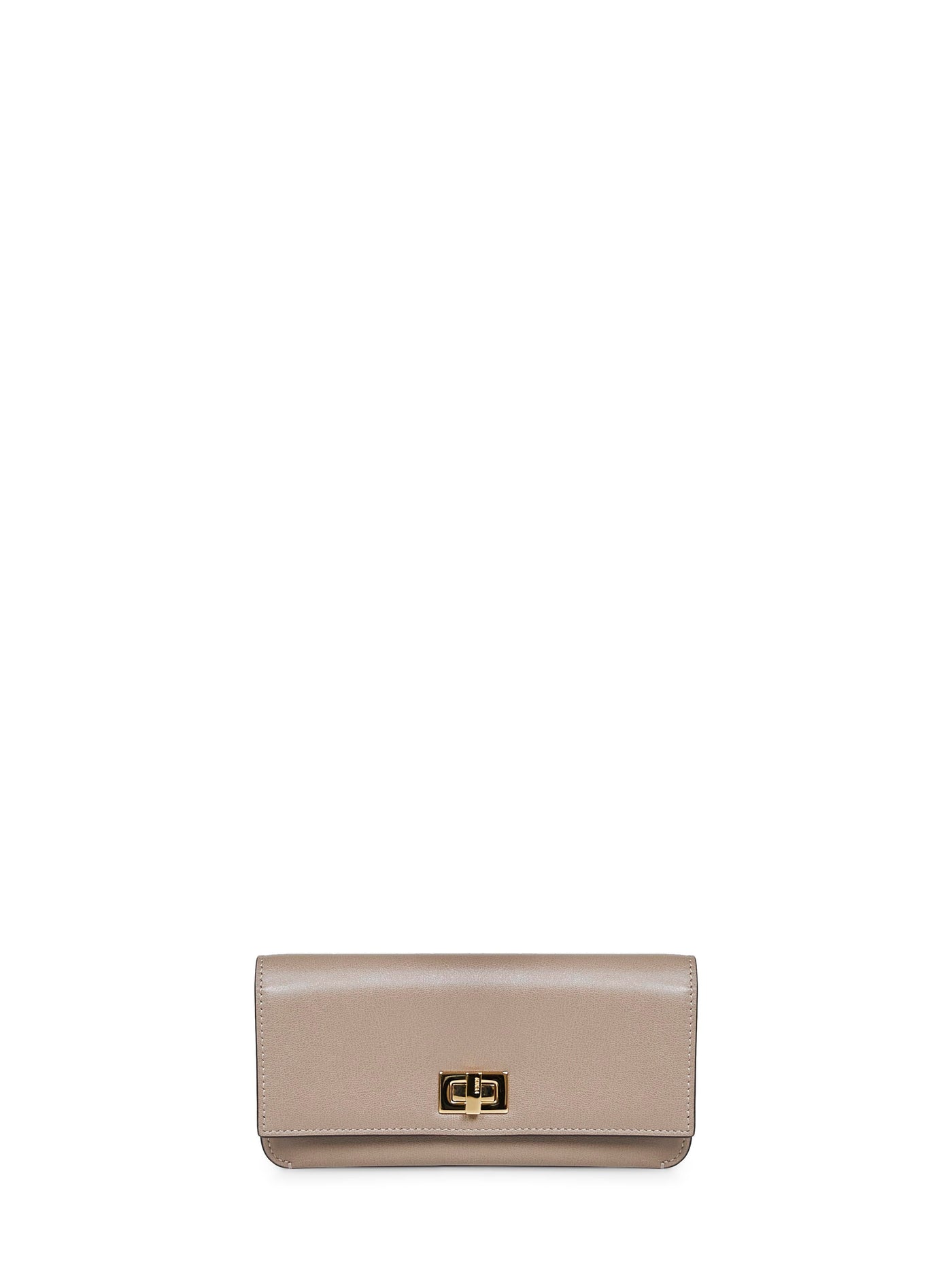 Fendi Way Continental Wallet — Beige Calf Leather & Purses