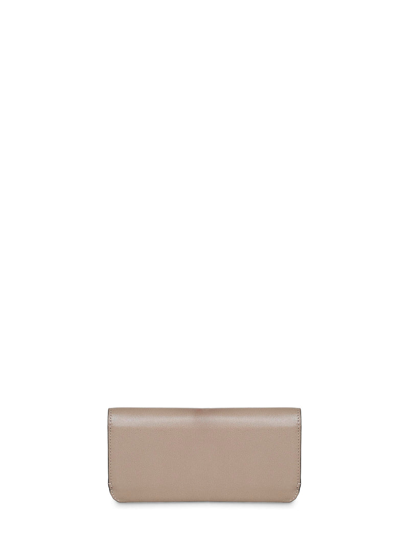 Fendi Way Continental Wallet — Beige Calf Leather & Purses