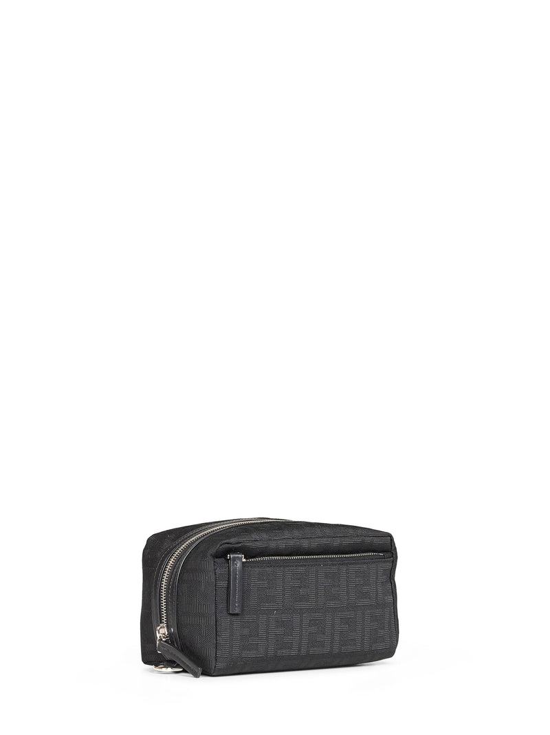 Fendi Ff Zucca Jacquard Clutch — Black Polyester