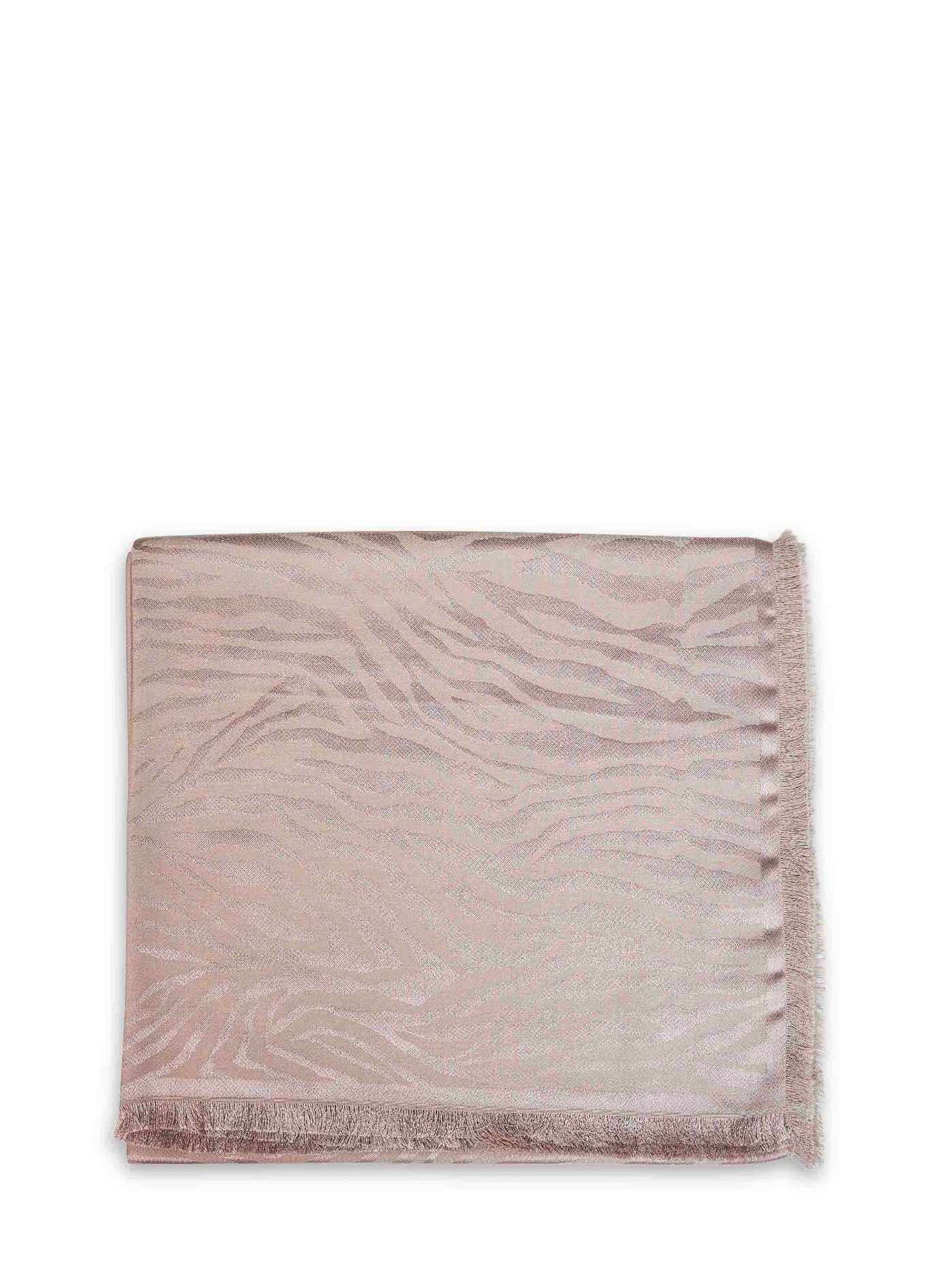 Fendi Silk And Cashmere Tiger Jacquard Stole — Taupe Scarfs