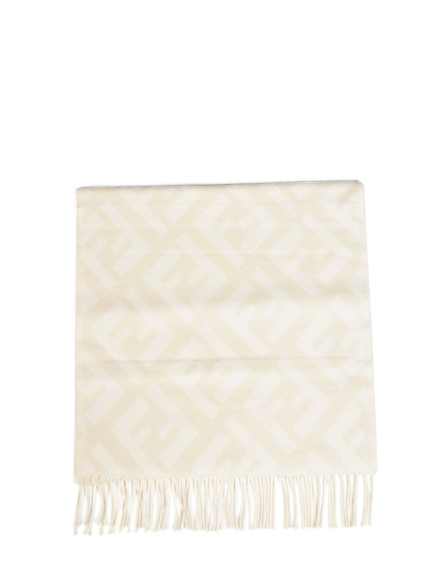 Fendi Camelia Scarf — Ivory Cashmere Scarfs