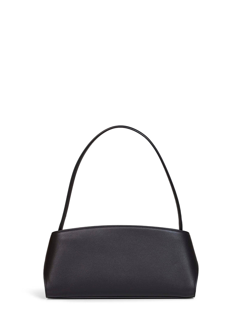Ferragamo Shoulder Bag — Black Calf Leather