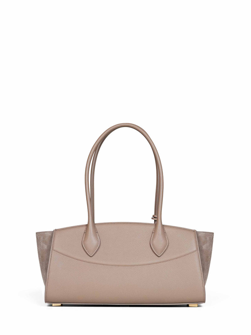 Ferragamo Studio Shoulder Bag — Beige Calf Leather