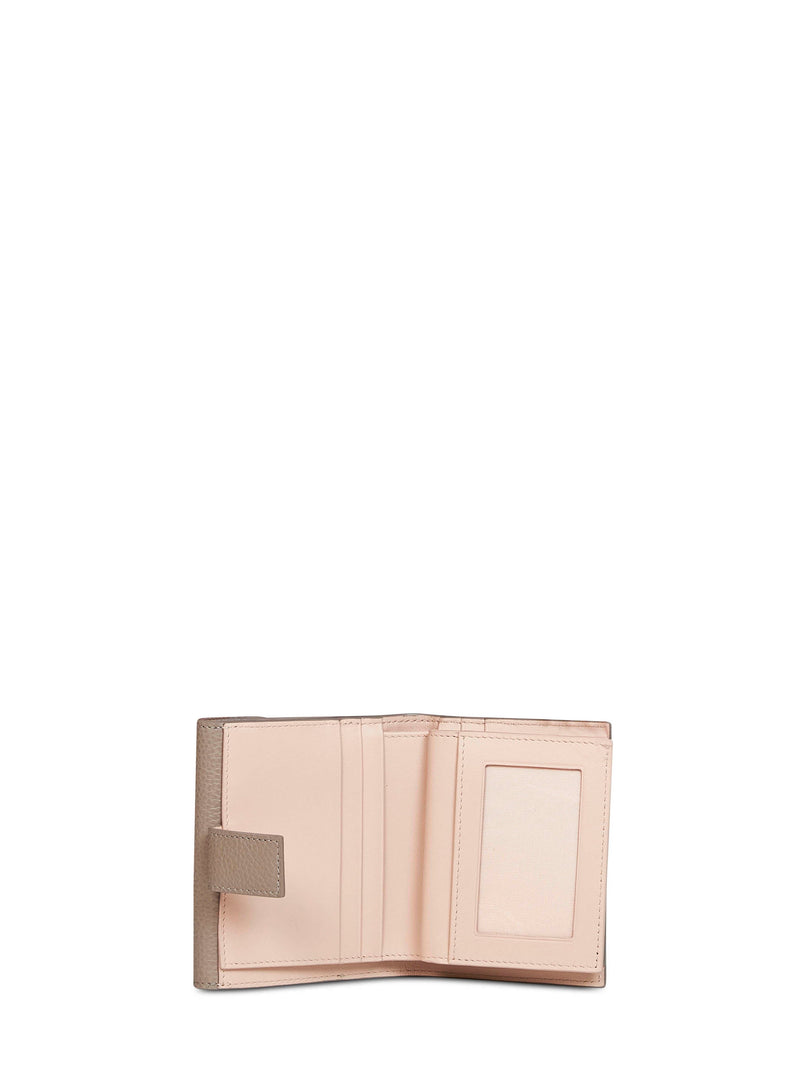 Ferragamo Compact Wallet — Gray Calf Leather & Purses