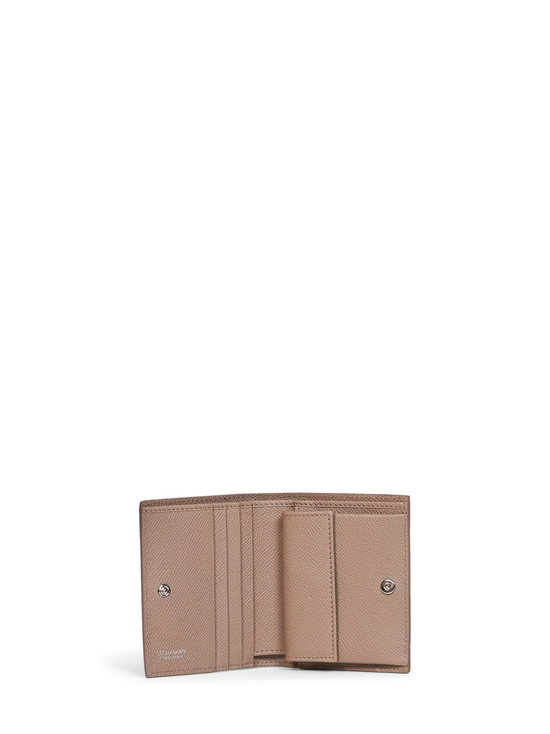 Ferragamo Wallet — Taupe Calf Leather & Purses