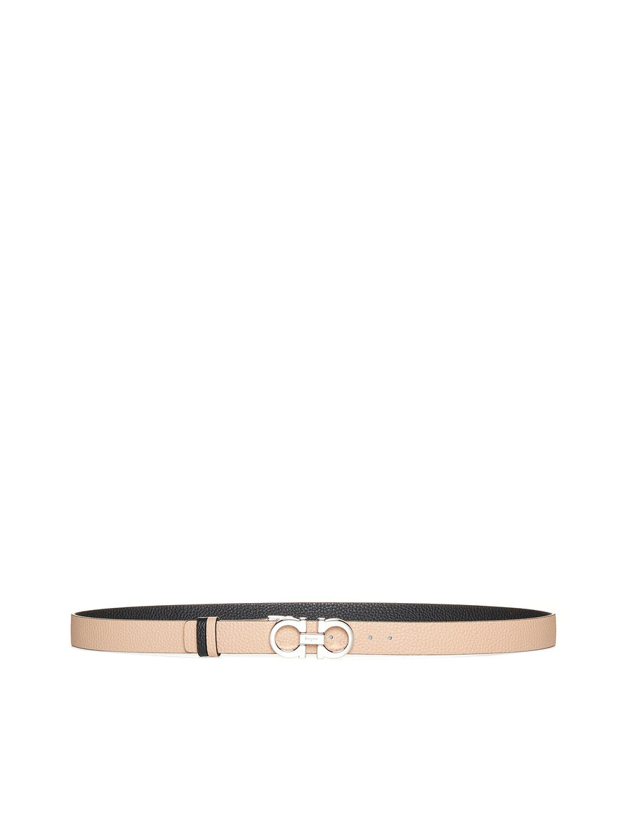 Ferragamo Gancini Belt — Pink Calf Leather