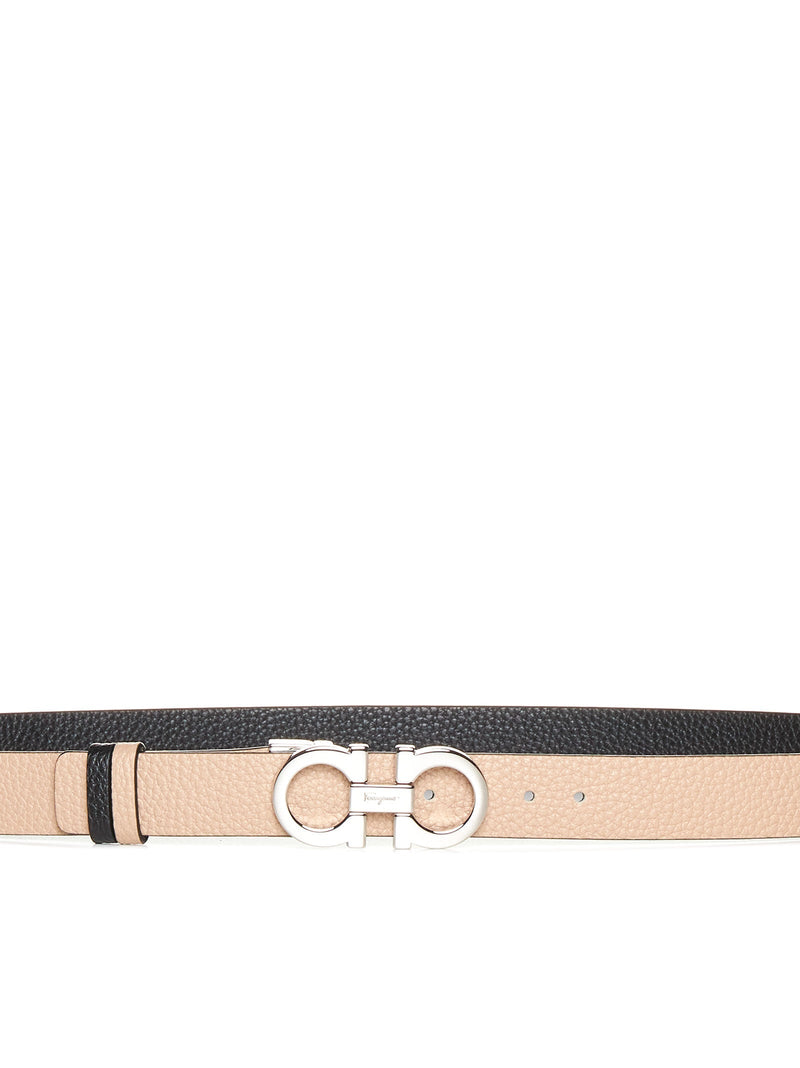 Ferragamo Gancini Belt — Pink Calf Leather
