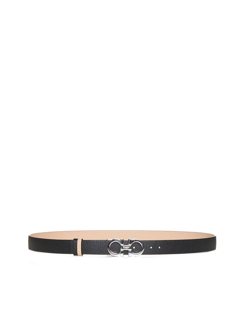 Ferragamo Gancini Belt — Pink Calf Leather