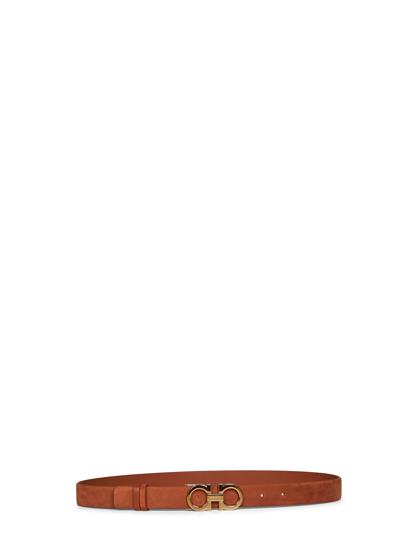 Ferragamo Gancini Belt — Camel Calf Leather