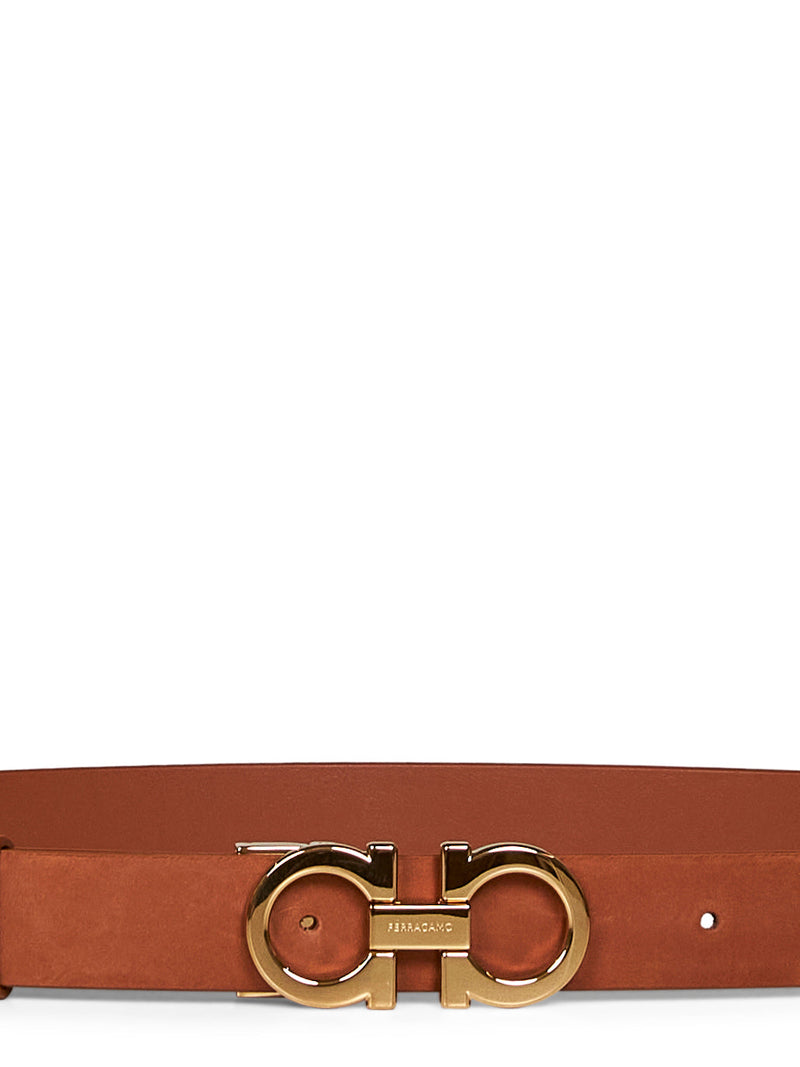 Ferragamo Gancini Belt — Camel Calf Leather