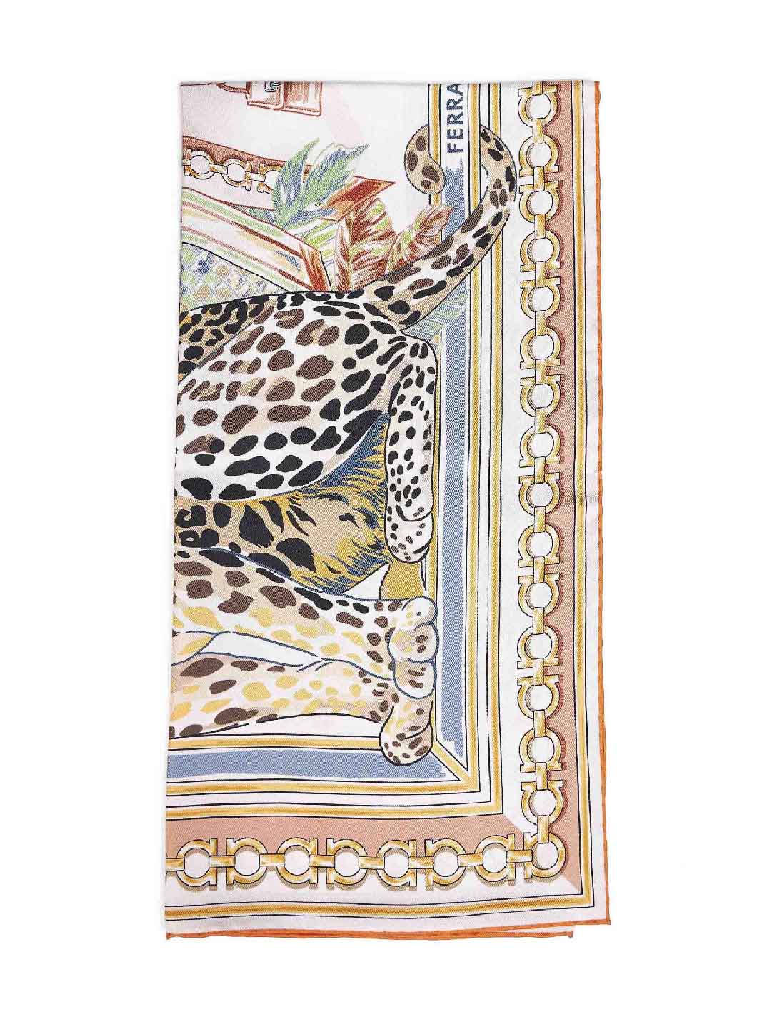 Ferragamo Felini Scarf — Multicolor Silk Scarfs
