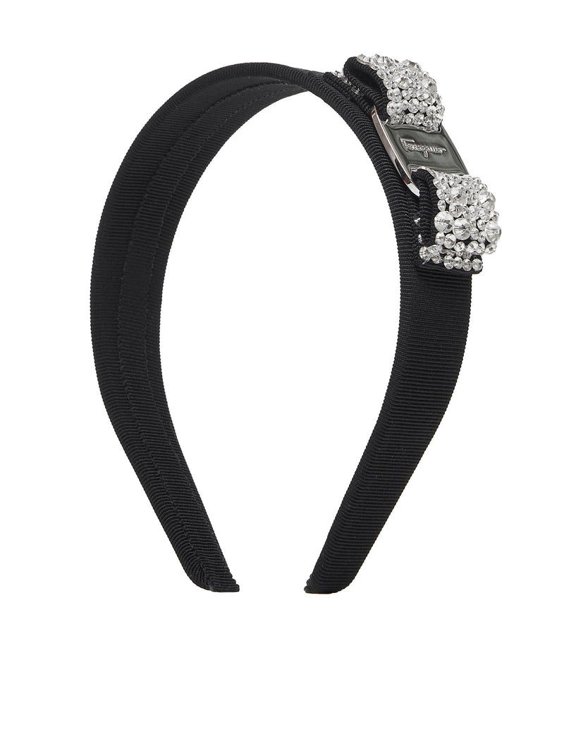 Ferragamo Headband — Black Cotton Headbands