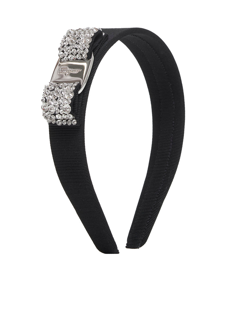 Ferragamo Headband — Black Cotton Headbands