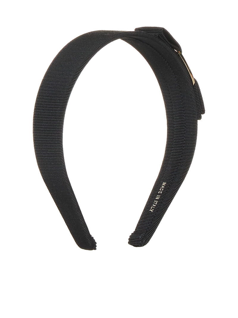 Ferragamo Headband — Black Cotton Headbands