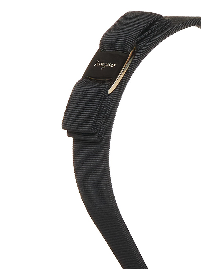 Ferragamo Headband — Black Cotton Headbands