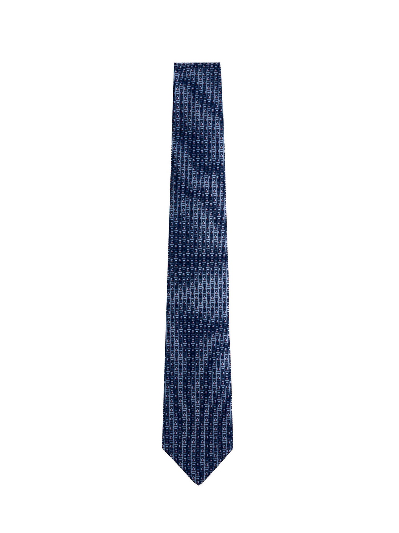 Ferragamo Gancini Necktie — Blue Silk Neckties