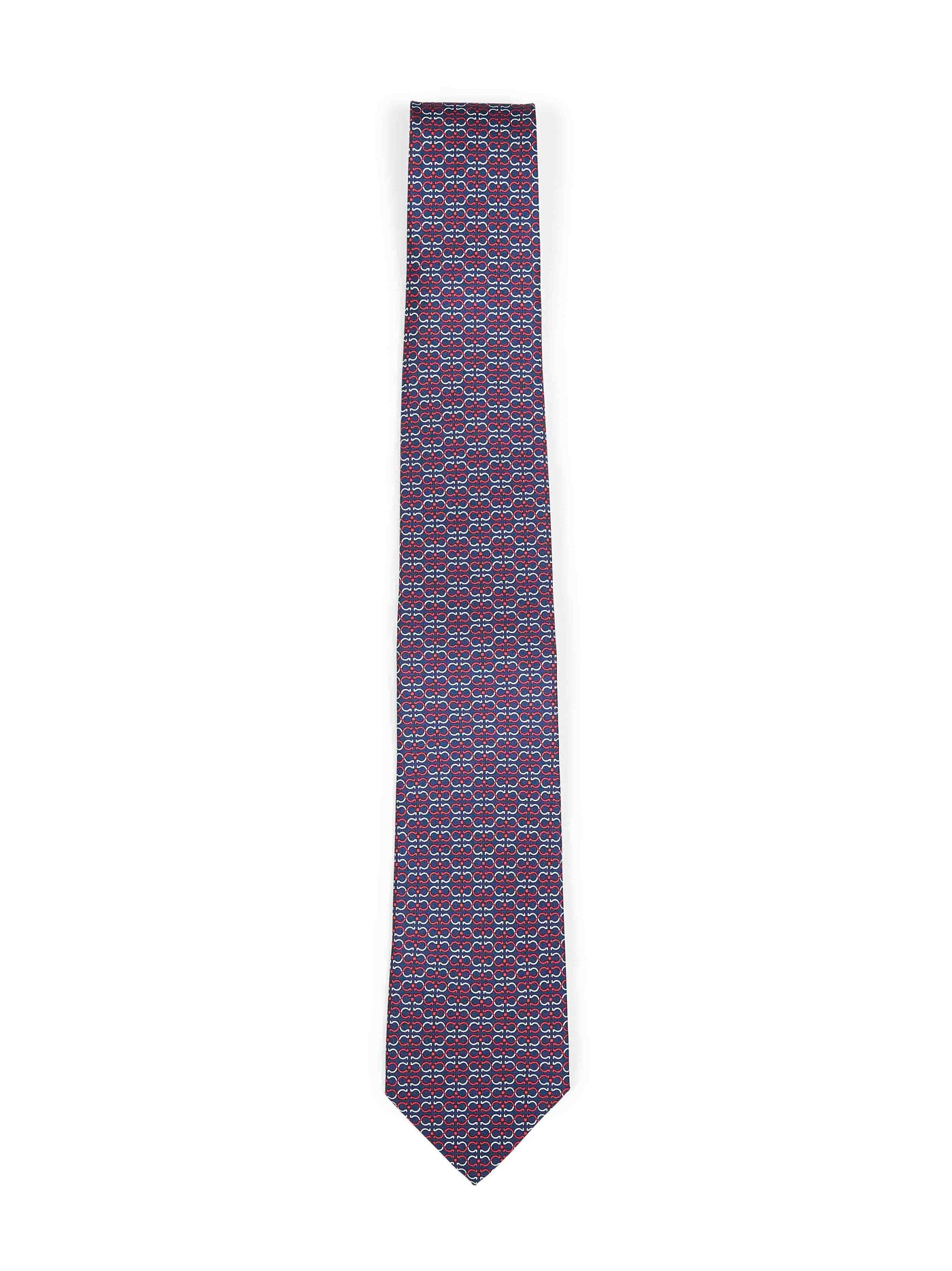 Ferragamo Zelig Necktie — Navy Silk Neckties
