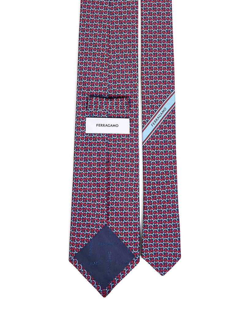 Ferragamo Cerchio Necktie — Multicolor Silk Neckties
