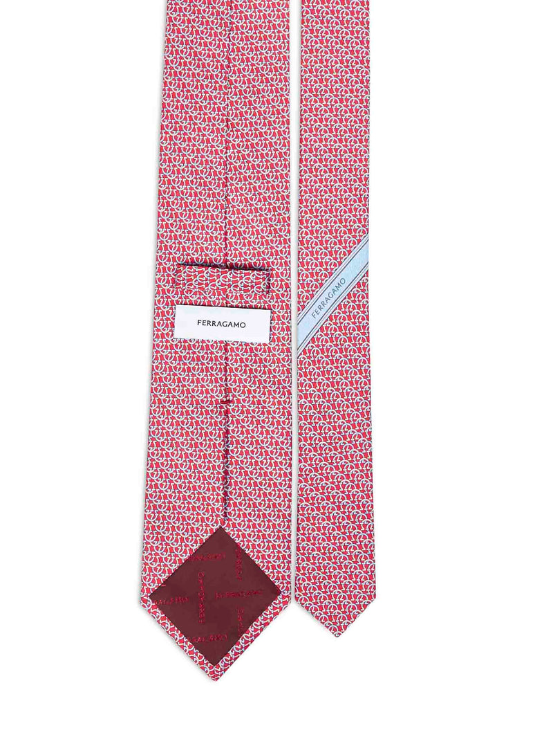 Ferragamo Cerchio Necktie — Multicolor Silk Neckties