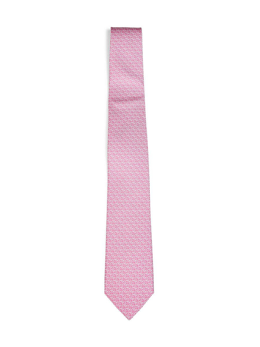 Ferragamo Necktie — Pink Silk Neckties